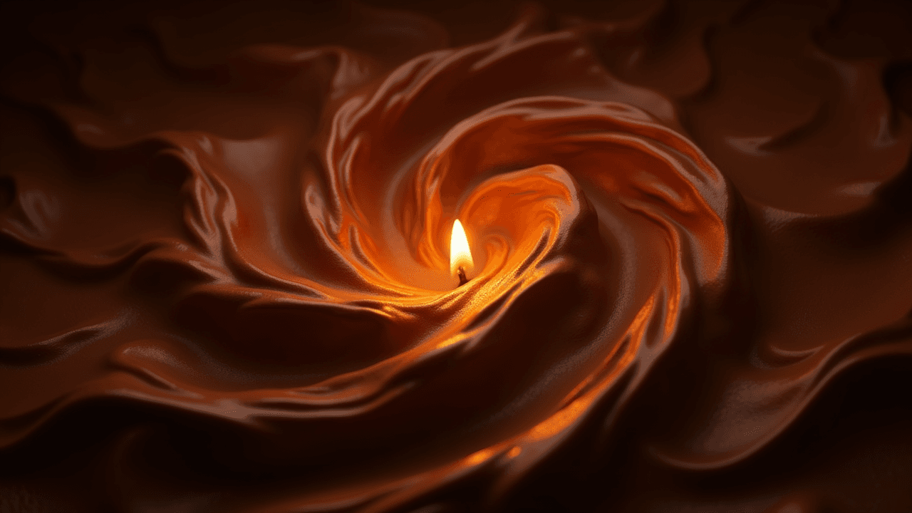 Flowing cacao with inner light