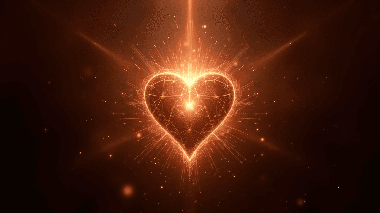 Glowing heart - cacao opens the heart